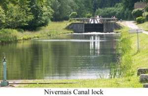 Lock on Canal du Nivernais