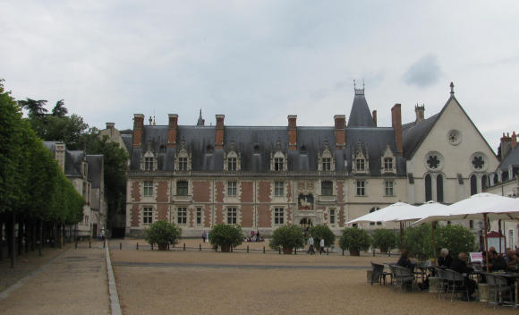 Blois Castle across the square. GLK