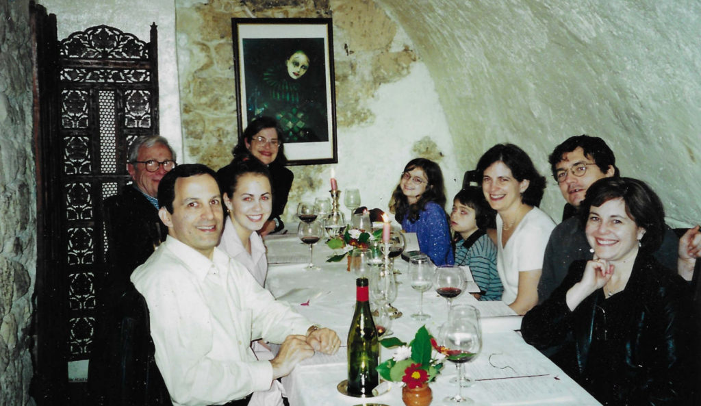 Lyla Blake Ward and family in Paris, 2001.