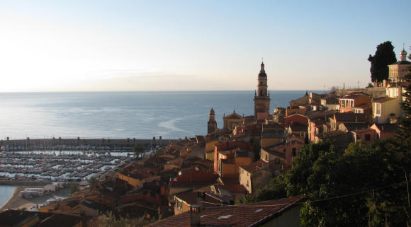 The Old Town of Menton, final stop before Italy on the French Riviera. Photo GLK.