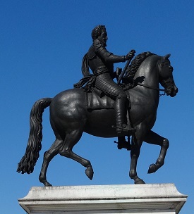 Henri IV on Pont Neuf, Paris. GLK.