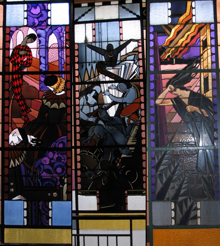 Art Deco stained glass windows, Vichy. 