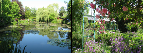 Monet's water lily pond and garden