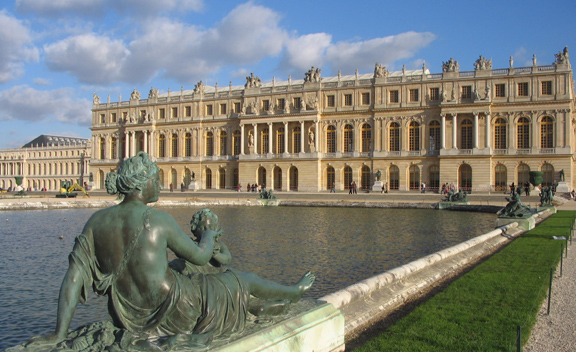 Visiting Versailles, View from the back toward the Hall of Mirrors. Photo GLK