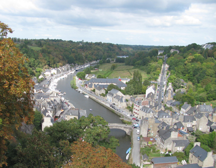 Dinan, view into the Rance Valley. GLK