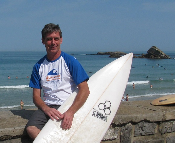 Philippe Beudin, director of Biarritz Surf Training. Photo GLK.