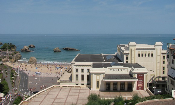 Biarritz beach from the Hotel Mercure Plaza