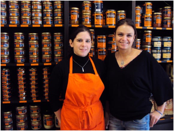 Cécile Castellan, owner, and Chef Laurie Cleradin, chef, at Canard & Co.