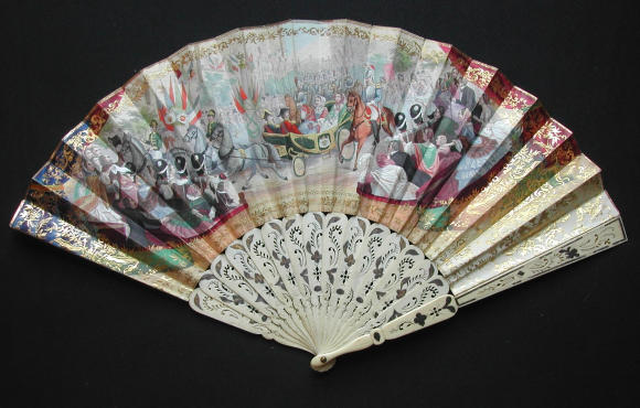 Fan from the State Visit of 1855. Photo Cercle Eventail