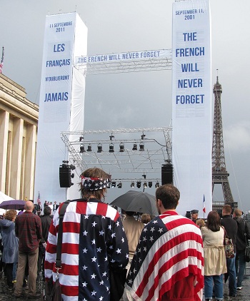 The French Will Never Forget, 10th anniversary of September 11, 2001 attacks.