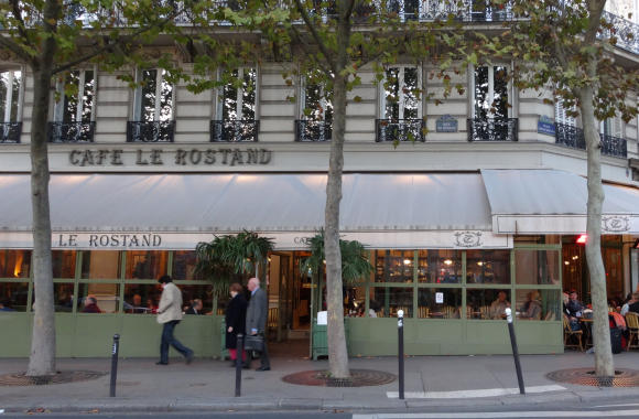 Café Le Rostand, across the street from the Luxembourg Garden.