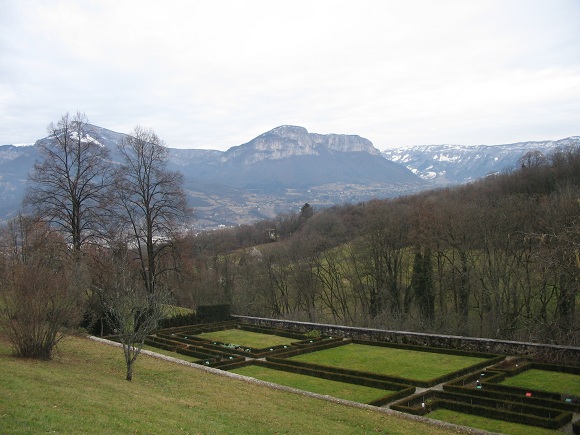 Jean-Jacques Rousseau’s view from the backyard of Les Charmettes, Chambery. Photo GLKraut,