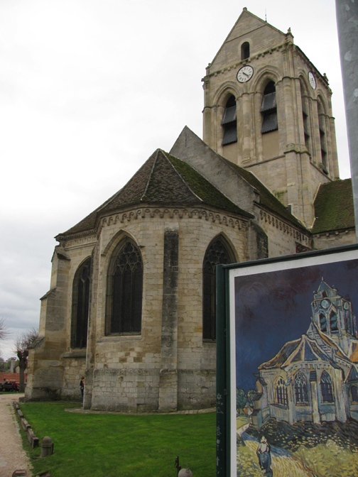 Church at Auvers-sur-Oise painted by Van Gogh. Photo GLK