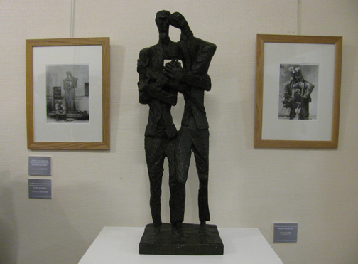 Zadkine's study for statue of Vincent and Theo Van Gogh. Photo GLK.