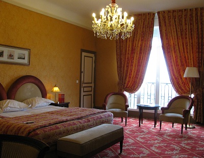 A room at the Hotel Royal, Deauville.