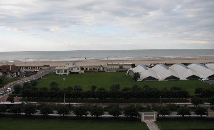 View from the Hotel Royal, Deauville. Photo GLK.
