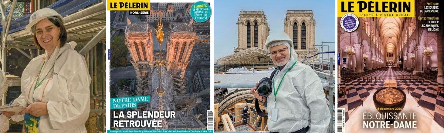 Gary Lee Kraut interviews Sophie Laurant and Stephane Compoint about their coverage of the Notre-Dame de Paris restoration project. Portait and cover photos by Stephane Compoint.