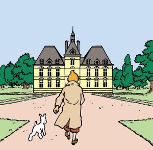 Hergé's Moulinsart with Tintin and Milou (c) Château de Cheverny
