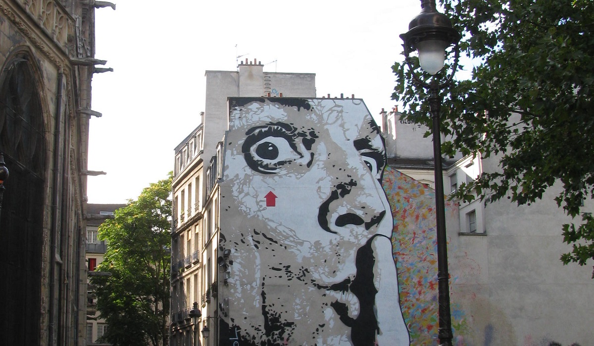 Jef Aerosol Paris mural - Saint Merri - GLK