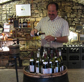 Wine tasting in Burgundy.