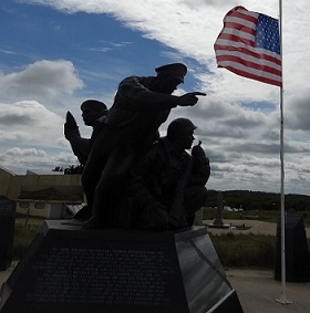 Utah Beach Navy Monument.