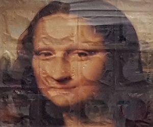 Mona Lisa smile with condoms