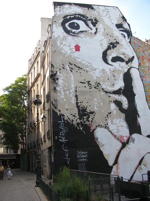 Jef Aerosol Paris mural, Beaubourg