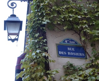 Rue des Rosiers sign. GLK