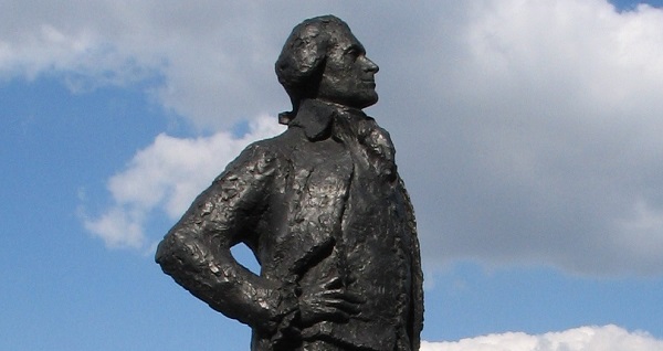 Thomas Jefferson by the Solferino Footbridge near the Orsay Museum. Photo GLK