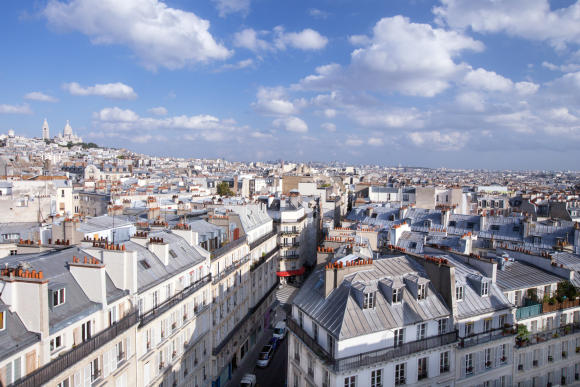 The rooftops of Paris. (c) Steve Wells.