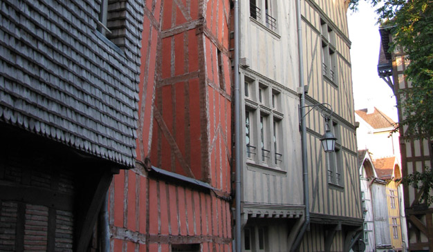 Half-timbered buildings, Troyes. GLK