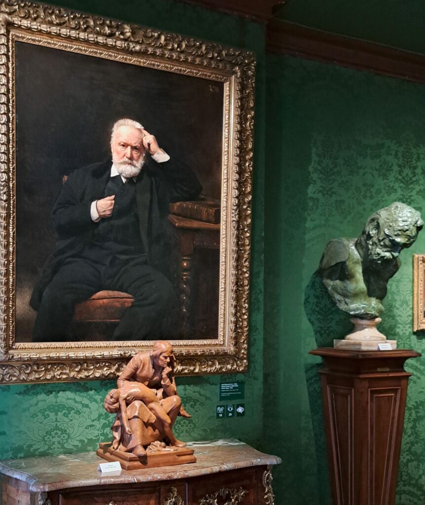 Portrait of Victor Hugo in the Maison Victor Hugo, Marais, Paris. Photo GLK.